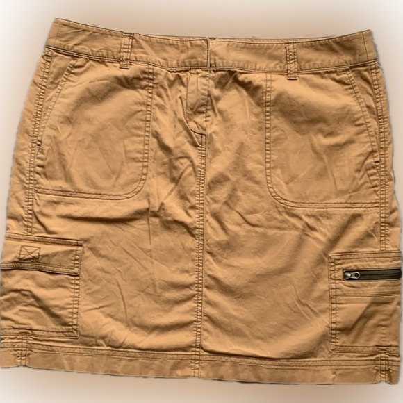 J JILL multi pocket, functional, mustard orange skirt | size 12 - Picture 2 of 6